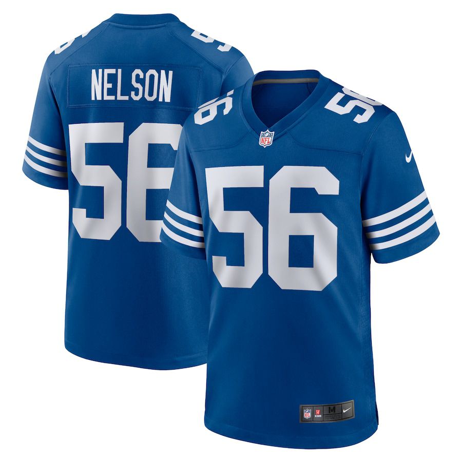 Men Indianapolis Colts 56 Quenton Nelson Nike Royal Alternate Game NFL Jersey